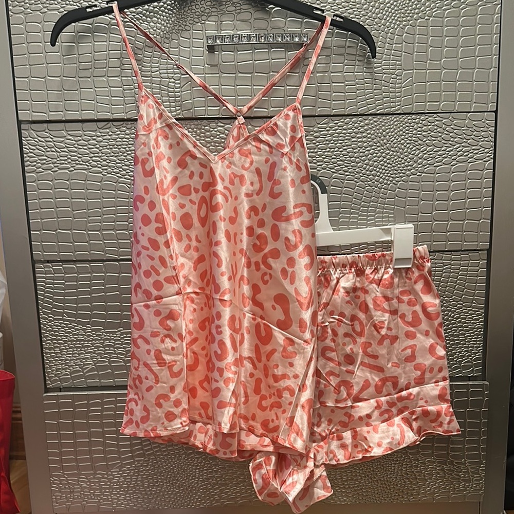Victoria's Secret Pink Satin Pajama Set